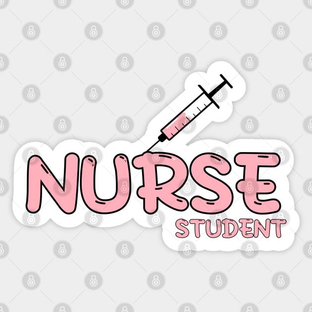 Nurse Student Red Sticker by MedicineIsHard